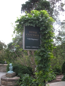 Outside the Herb Cottage