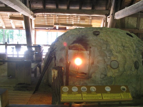 Jamestown glass furnace