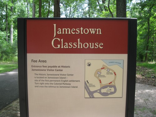 Jamestown Glasshouse sign
